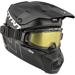 [Color:::Matte Black] CKX Titan AMS Helmet With APEX Double Lens Goggle
