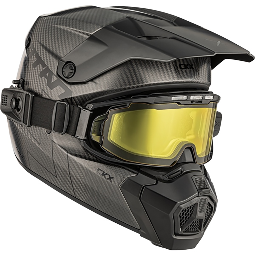 CKX Titan AMS Helmet With Apex Electric Goggle – Up North Sports CKX Titan AMS Helmet With Apex Electric Goggle – Up North Sports