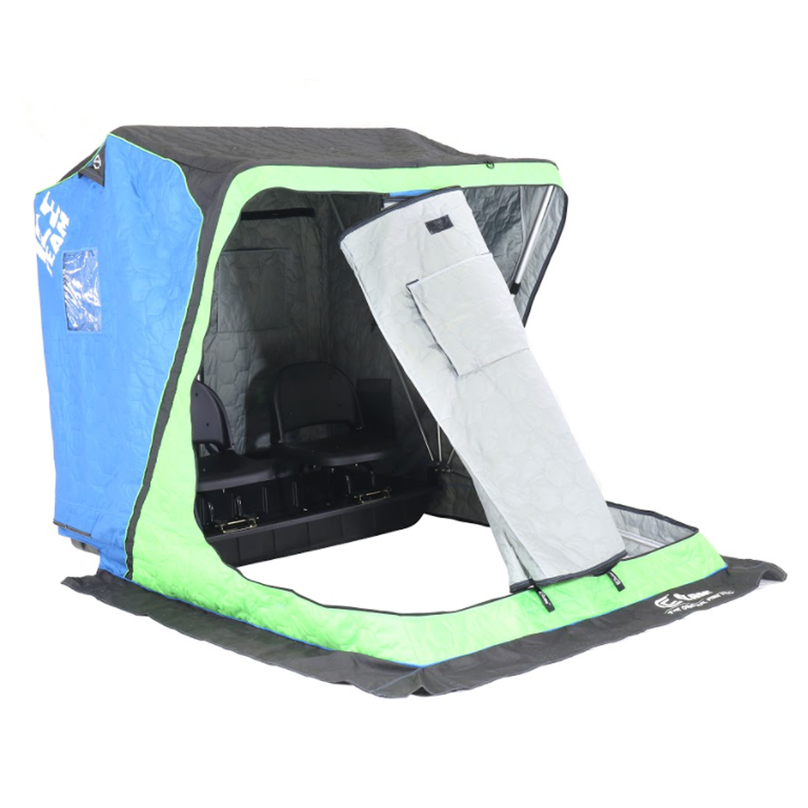 Clam Nanook XL Thermal Flip Over Shelter Ice Team Edition – Up