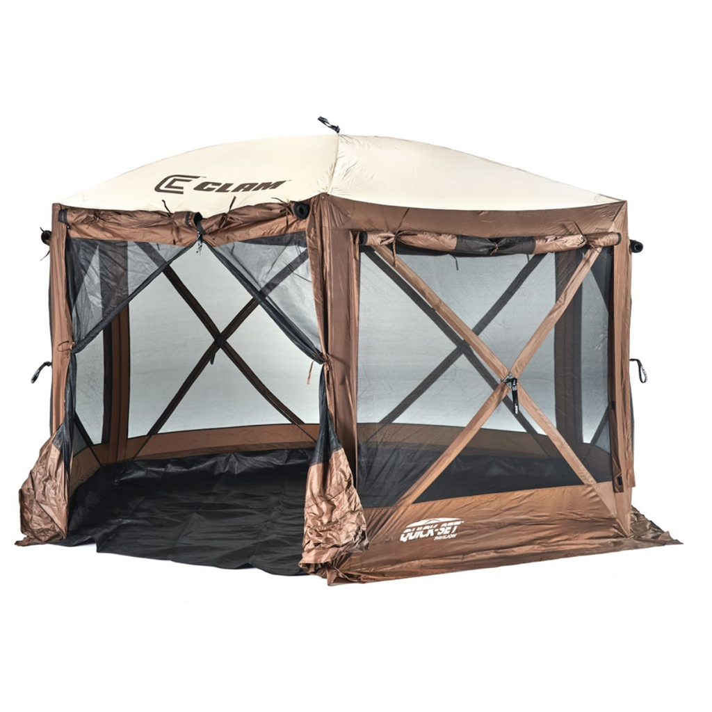 screen tent with floor Clam Pavilion Camper Screen Shelter