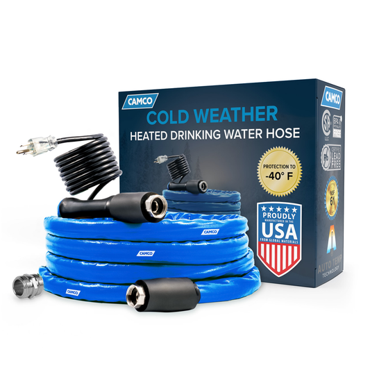 Camco Heated Drinking Water 12ft Hose coldwaterhose