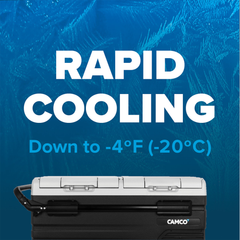 Camco 95 Liter Portable Dual Zone Refrigerator coolingfridge