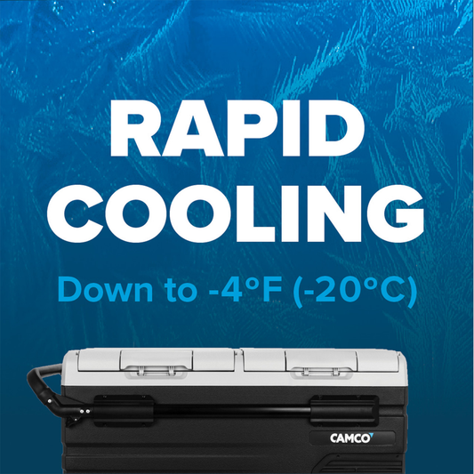 Camco 95 Liter Portable Dual Zone Refrigerator coolingfridge