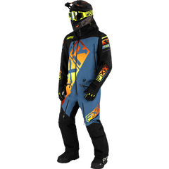 [Color:::Black-Steel-Inferno] FXR Men's CX F.A.S.T. Insulated Monosuit