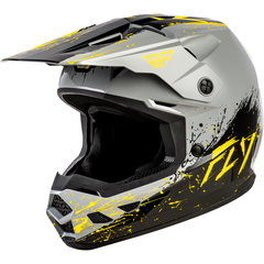 [Color:::Grey / Black / Yellow] FLY Racing Youth Kinetic Drip Helmet