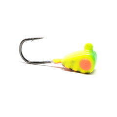[Color:::Firetiger Glow Bar] Dave Genz Drop Kick Jig - Size 10 - 3/64oz