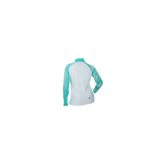DSG Fishing Realtree Camo 1/4 Shirt - Aqua - UPF 50