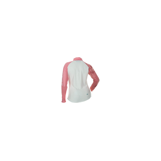 DSG Fishing Realtree Camo 1/4 Shirt - Salmon - UPF 50