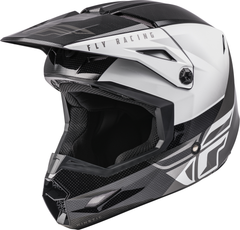[Color:::Black-White] Fly Youth Kinetic Straight Edge Helmet