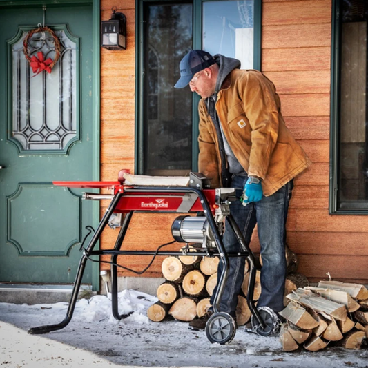 Earthquake 5-Ton Electric Log Splitter w/ Stand