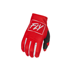 [Color:::Red-White] Fly Racing Lite Gloves