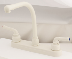 Empire Brass Company 8&quot; Gooseneck Spout Deck Faucet - Biscuit - U-YBB800RSB