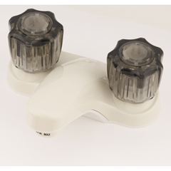 Empire Brass Company 4" Lavatory Faucet - Biscuit with smoked handles