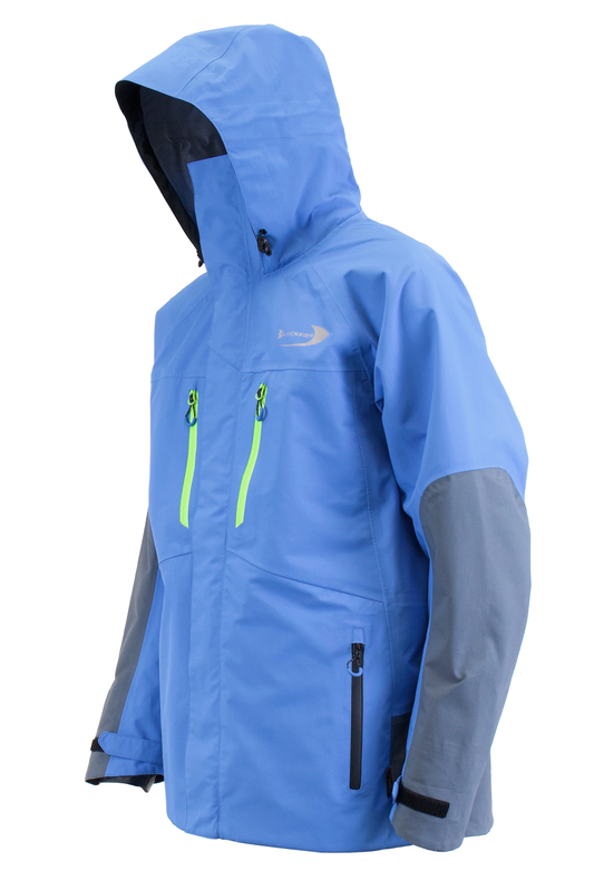 BlackFish Endure Rain Parka - Blue / Charcoal / Yellow
