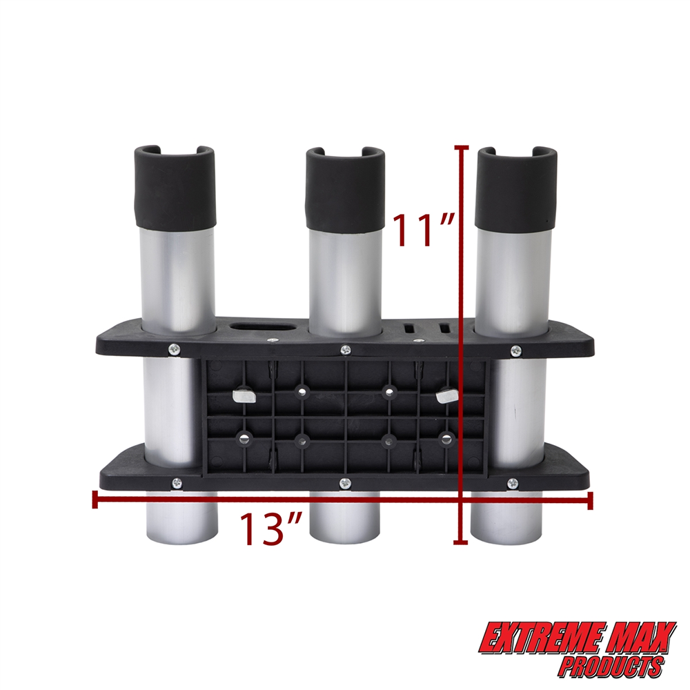 Extreme Max 3-Rod Holder for 90° Lund Sport Track Systems