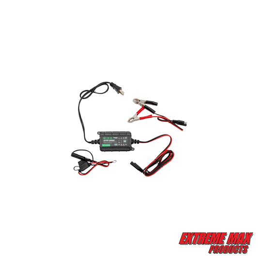 Extreme Max 2A Battery Charger Maintainer Desulfator for 12V & 6V Car Marine Outdoor Power Sport Batteries - 1229.4028 2abattmaintainer2