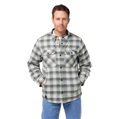 Fieldsheer Men's Heated Flannel Jacket Cream1