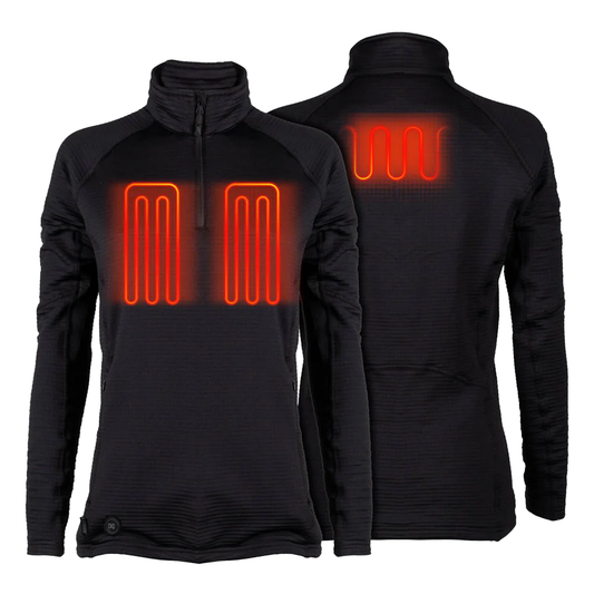 Fieldsheer Element Mid-Layer 1/4 Zip LS Shirt Women's - Black