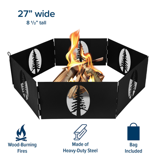 Camco Portable Campfire Ring with Carry Bag fireringdim