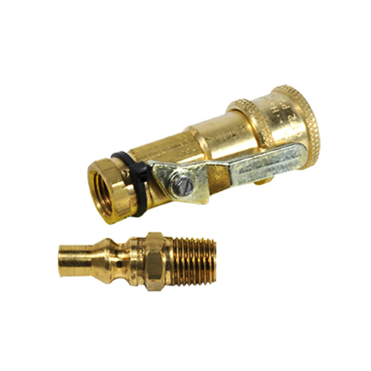 Mr. Heater Propane/Natural Gas Connector Kit with Shut-Off Valve and Full Flow Male Plug flowplug