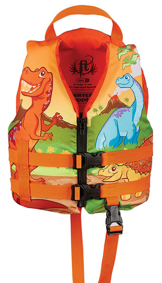 Full Throttle 104300-200-001-15 Child Water Buddies Vest - Dinosaur