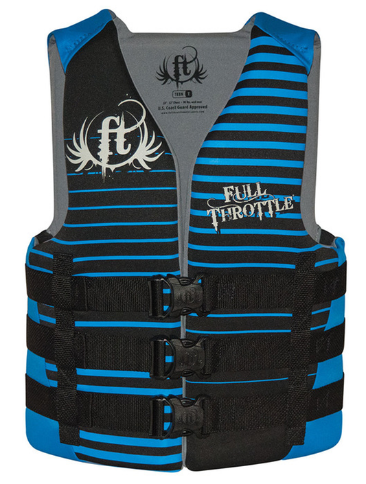 FULL THROTTLE TEEN RAPID-DRY VEST - BLUE (3005.7050)