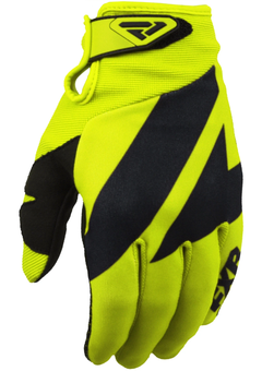 FXR Clutch Strap MX Glove Hi Vis-Black