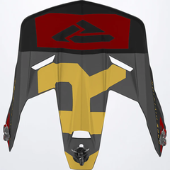 [Color:::Black-Gold-Rust] FXR Clutch Evo Helmet Replacement Peak