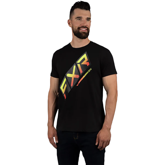 FXR Men's CX Premium T-Shirt - Black/Inferno