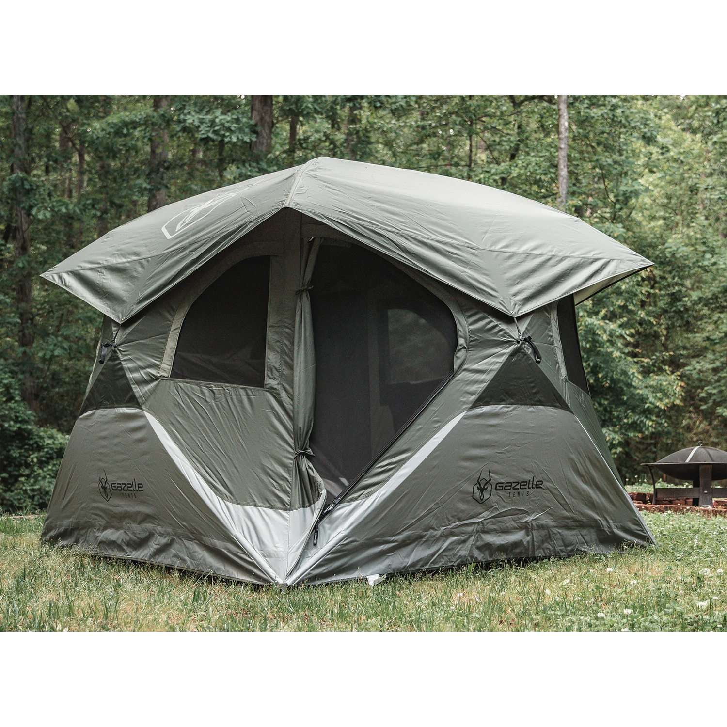 Gazelle Tent T4 Pop-Up Portable Camping Hub Tent - Alpine Green - GT400GR
