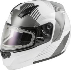 [Color:::White-Silver] GMAX MD04S Reserve Modular Helmet w/Electric Shield