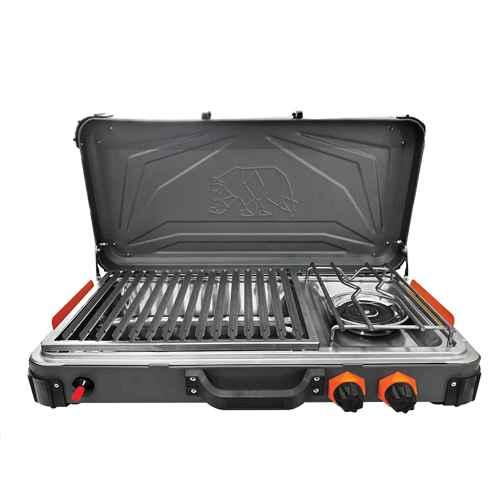 [Color:::Graphite - Orange] Kuma Grill & Burner Propane Stove