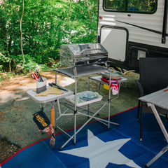 Camco Olympian Deluxe Portable Grill Table camcoportabletable