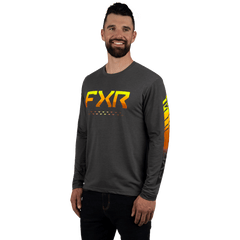 [Color:::Char Heather-Inferno] FXR Helium Tech Longsleeve Jersey