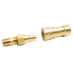 Propane/Natural Gas 3/8in Quick Connector and Full Flow Male Plug hoseapapt