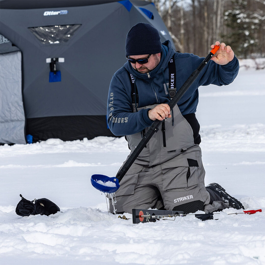 Otter Folding Ice Scoop Extended