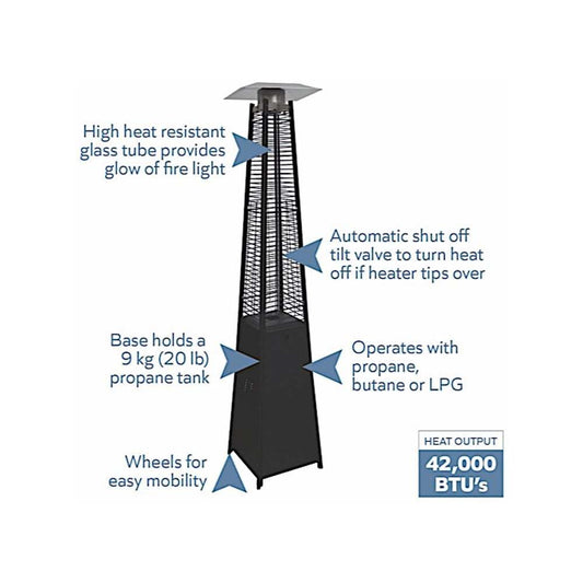 Blue Sky Steel Pyramid Gas Patio Heater