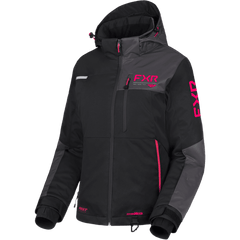 [Color:::Black / Asphalt / Razz] FXR Womens Fresh Jacket
