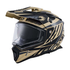 [Color:::Sand / Black] Castle X CX200 Void Dual Sport Helmet with Dual Lens Shield