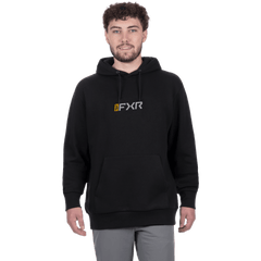 [Color:::Black / Kash] MITERED COTTON PULLOVER HOODIE