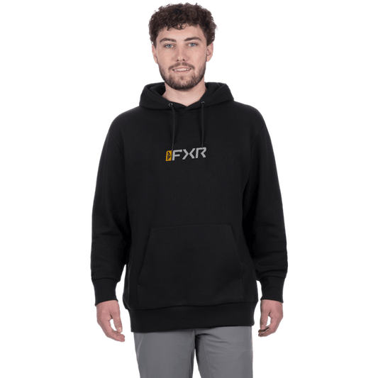 MITERED COTTON PULLOVER HOODIE