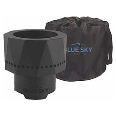 Blue Sky Pike Ultra Portable Steel Smokeless Fire Pit With Carrying Bag