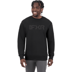 [Color:::Black Ops] FXR Mens Mitered Cotton Crewneck Sweatshirt