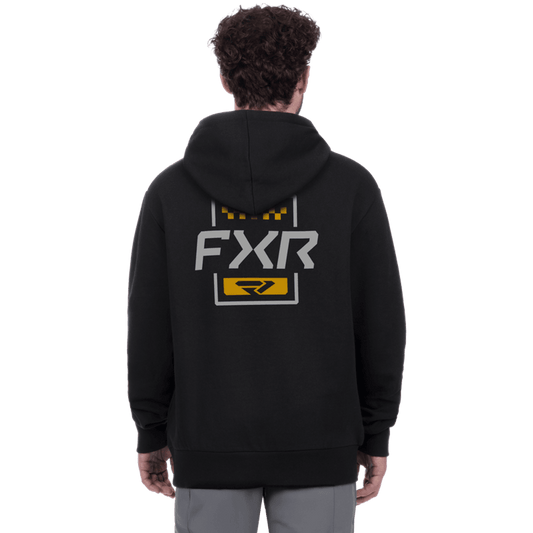  MITERED COTTON PULLOVER HOODIE