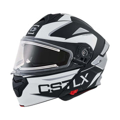 [Color:::Matte Black / White] Castle X CX935 Recon Helmet with Electric Dual Lens Shield
