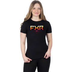 [Color:::Black/Sunrise] FXR Women's Helium Premium T-Shirt