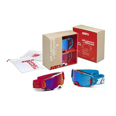 [Color:::Speedonut - Sugarbush] 100% Jett Lawrence Armatic Limited Edition Kit Goggle Pack