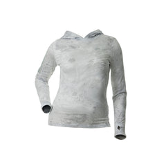 DSG Women's Juniper Hooded Shirt- White Out Realtree® Aspect Camo