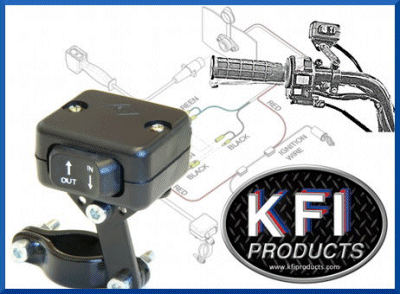 KFI 2500lbs KFI ATV Winch Kit Mini-Rocker Switch 