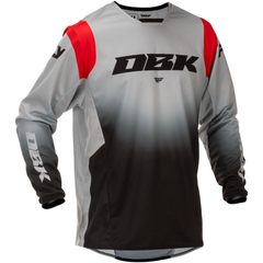 [Color:::Grey / Black / Red] Fly Kinetic SE DBK Jersey